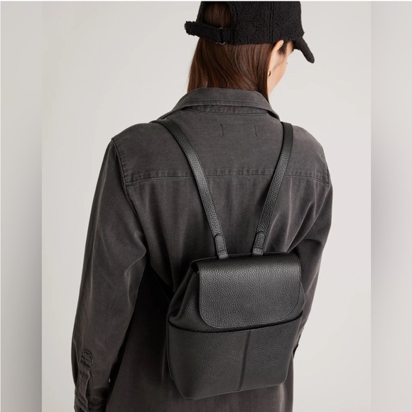 Quince Handbags - NWT Quince Italian Leather Small Backpack